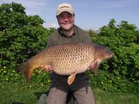 A beautiful 23lb Linear Carp. 